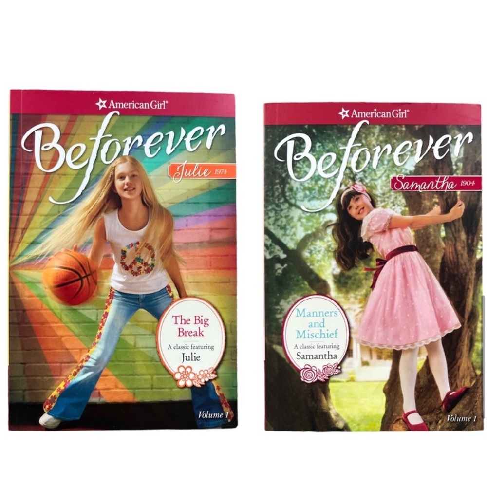 Beforever American Girl Books-Samantha, Julie and NWT Maryellen 3 Book boxed set